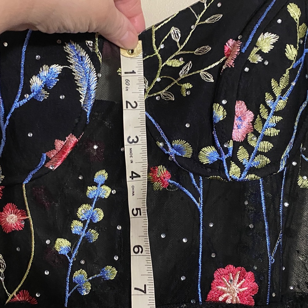 City Studio Black Floral Prom Dress - Picture 12 of 12